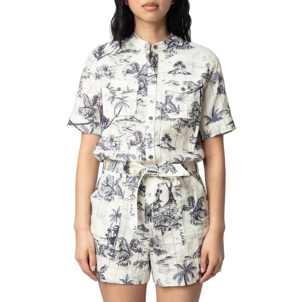 Zadig & Voltaire Womens  Cook Tropical Island Romper